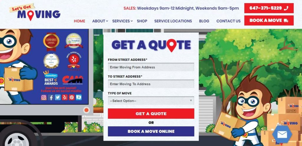 Let's Get Moving's Homepage