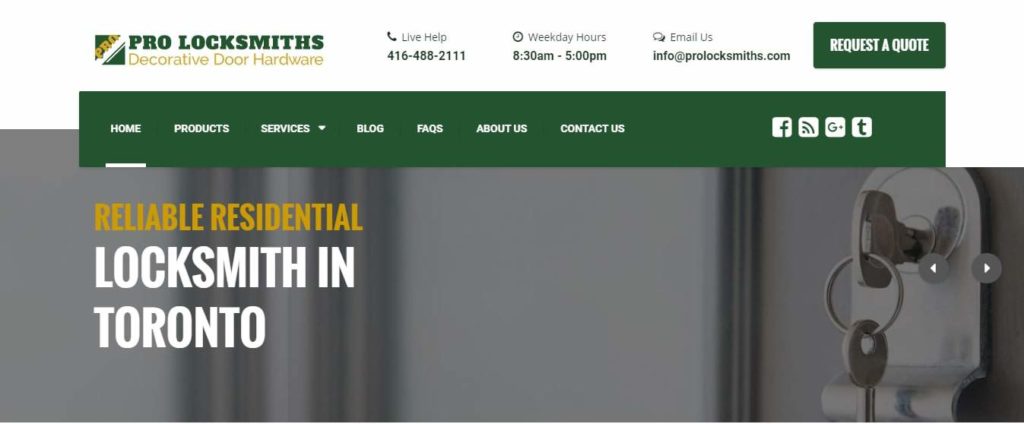 Pro Locksmiths' Homepage