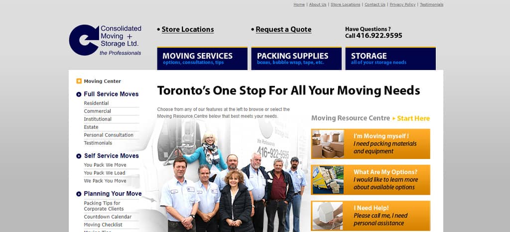 Consolidated Moving & Storage Ltd. Homepage