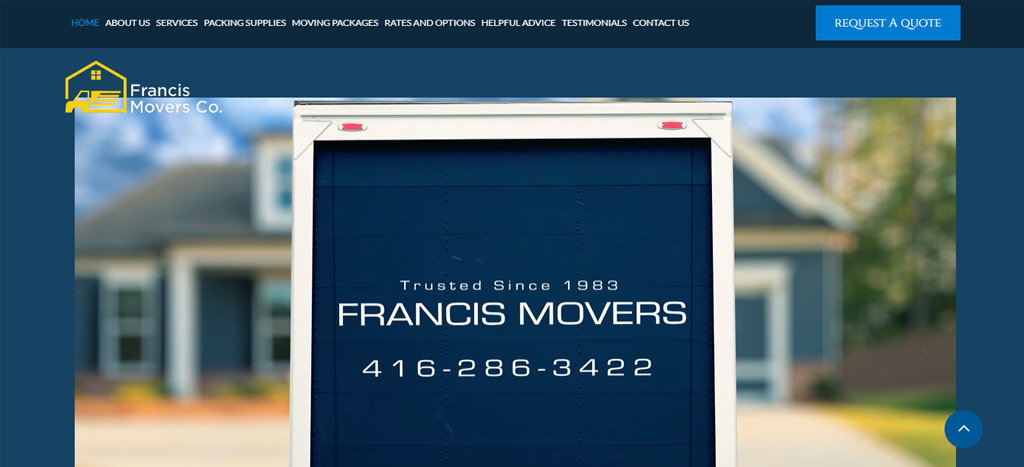 Francis Movers Homepage