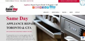 Same Day Appliance Repair's Homepage