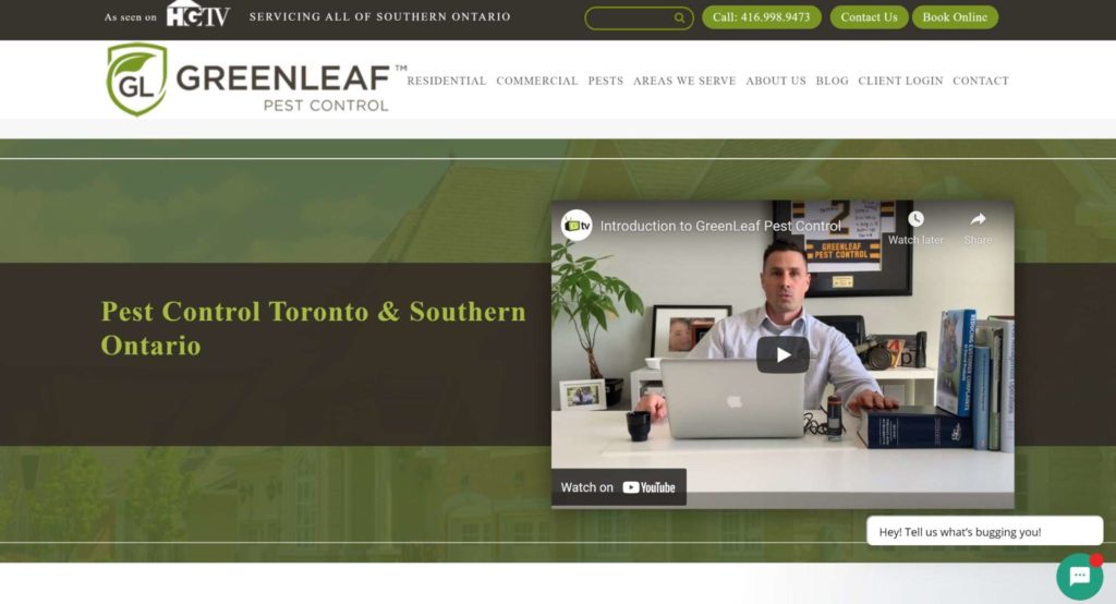 Greenleaf Pest Control's Homepage