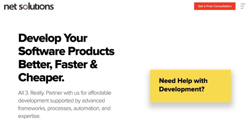Net Solutions' Homepage
