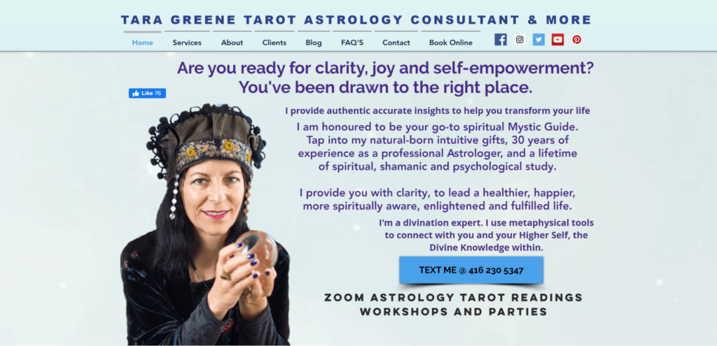 Tara Greene Tarot Astrology Consultant's Homepage