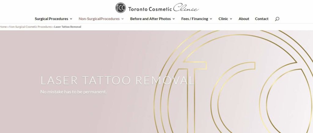 Toronto Cosmetic Clinics' Homepage