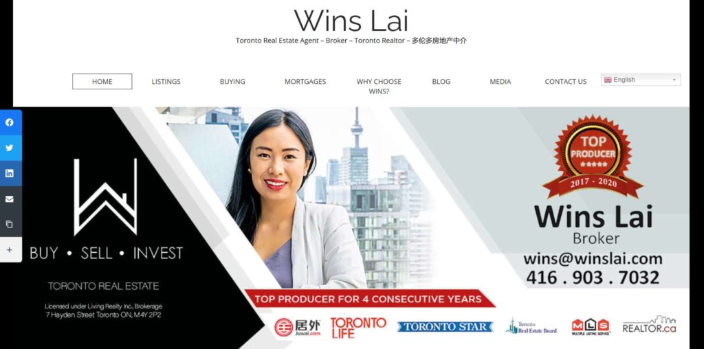 Toronto Real Estate Agent's Homepage
