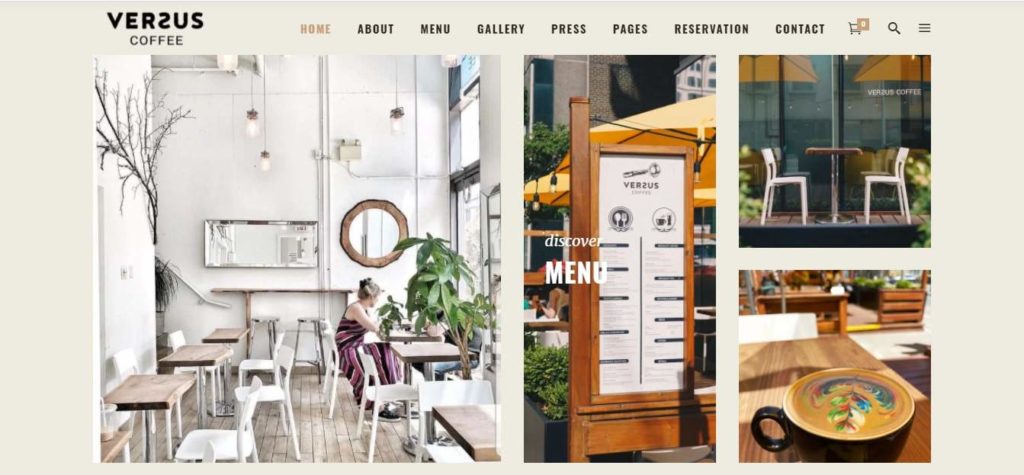 Versus Coffee's Homepage