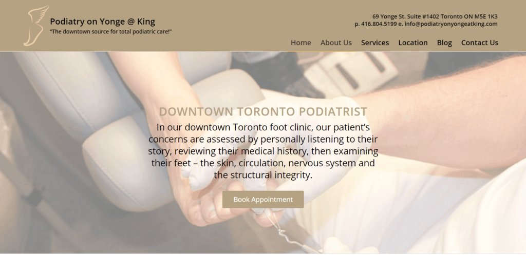 Podiatry on Yonge @ King Homepage