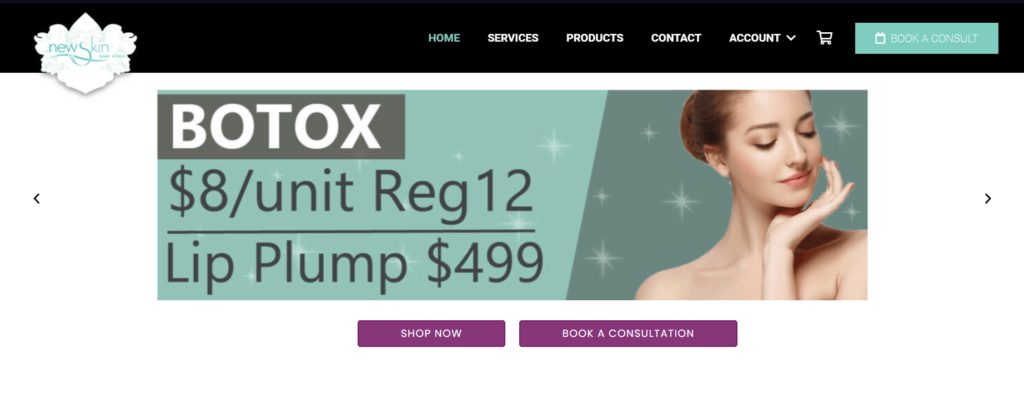 New Skin Beauty Homepage