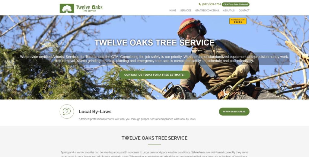 Twelve Oaks Tree Service's Homepage