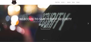 Safety First Security Services' Homepage