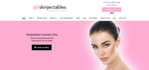 Skinjectables Cosmetic Clinic's Homepage