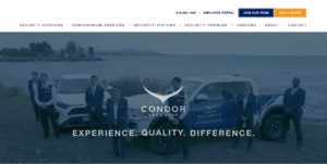 Condor Security Inc.'s Homepage