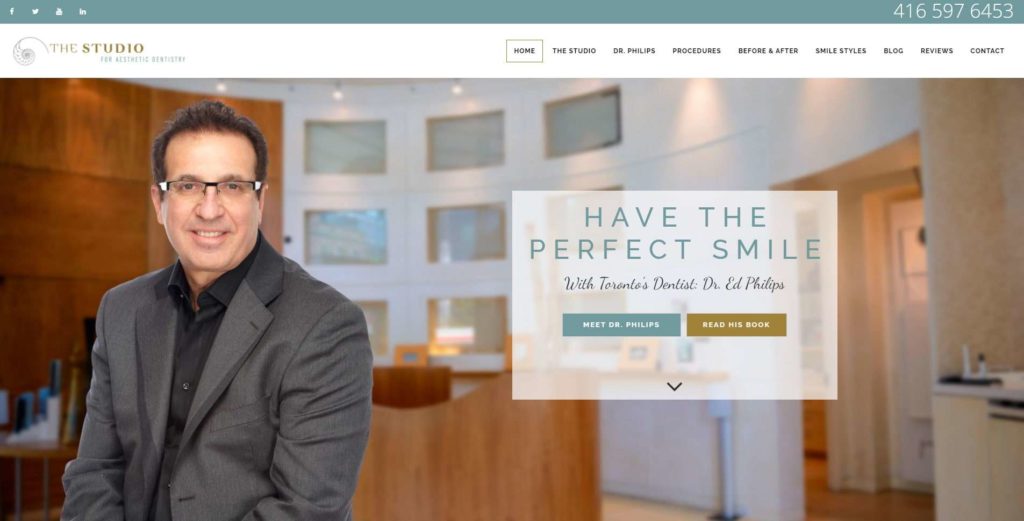 The Studio for Aesthetic Dentistry's Homepage