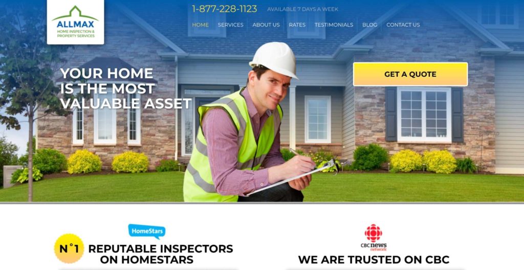 Allmax Home Inspection and Property Services' Homepage