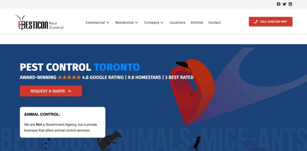 Pesticon Pest Control's Homepage
