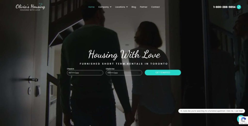 Olivia’s Housing's Homepage