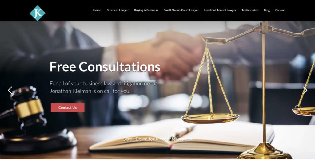Jonathan Kleiman, Barrister & Solicitor's Homepage
