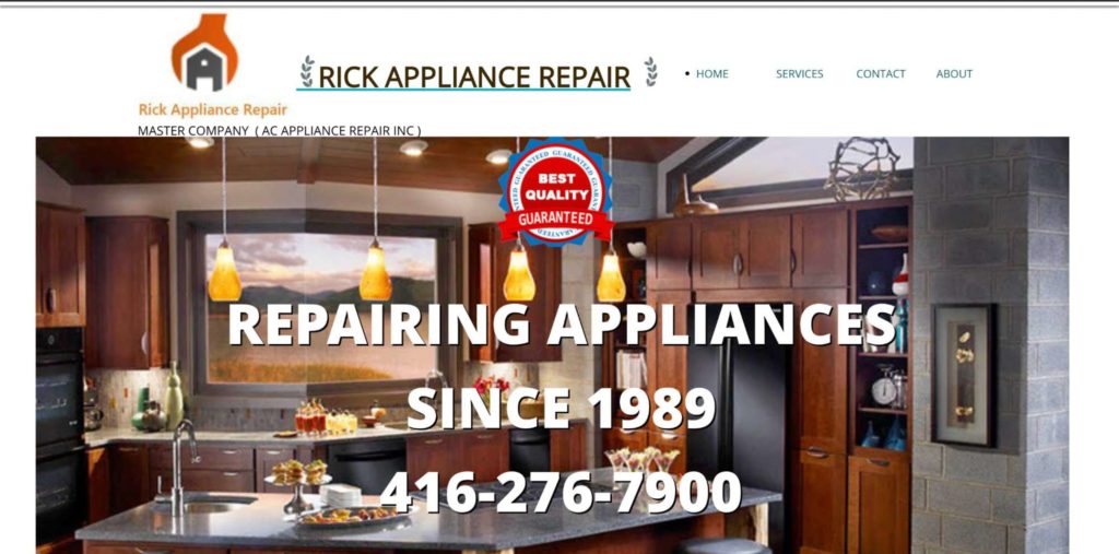 Rick Appliance Repair's Homepage