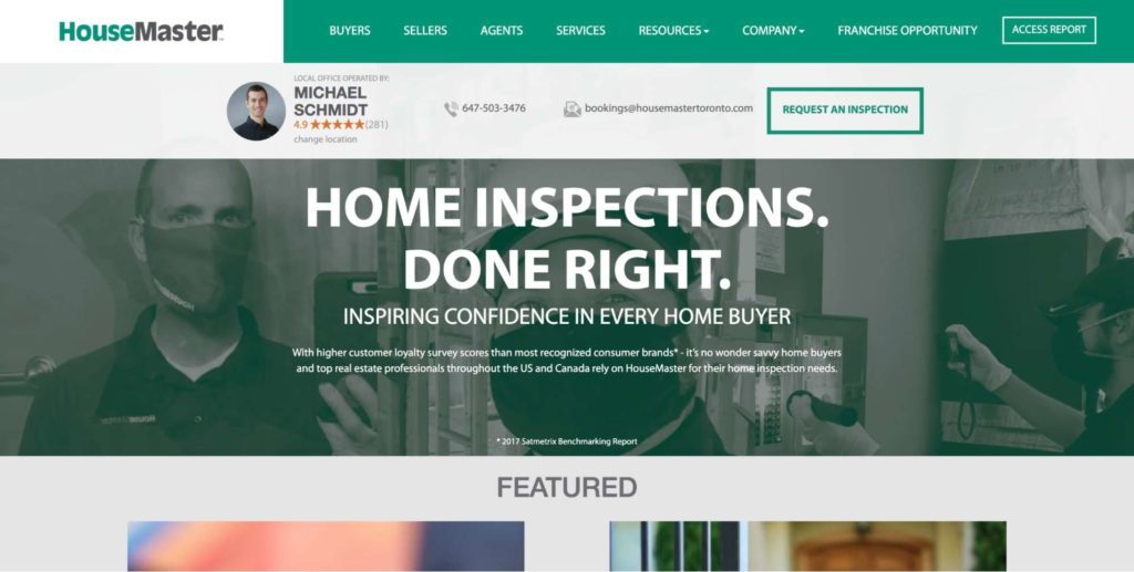 HouseMaster Home Inspections' Homepage