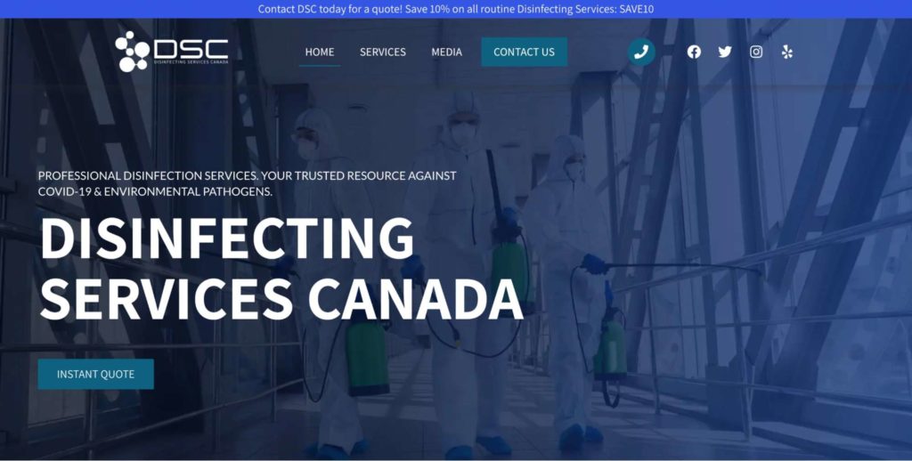 Disinfecting Services Canada's Homepage