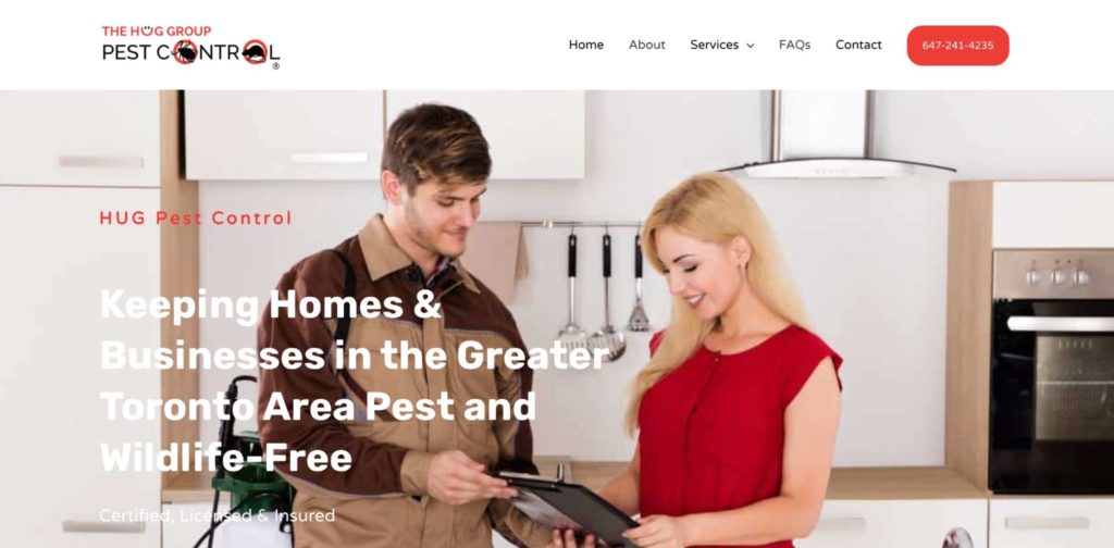 The HUG Group Pest Control's Homepage