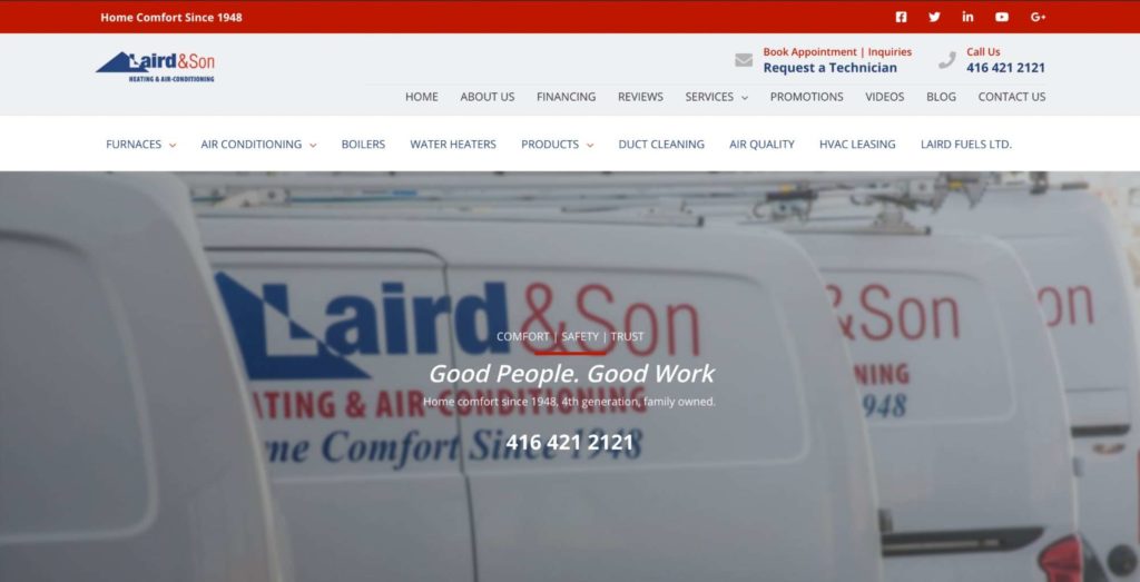 Laird and Son Heating and Air-Conditioning's Homepage