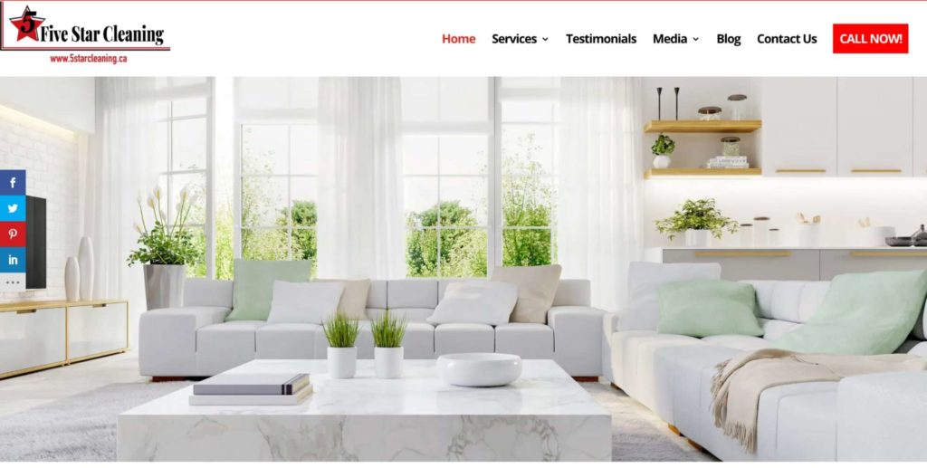 5 Star Cleaning's Homepage
