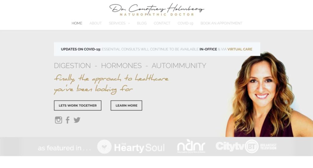 Dr. Courtnety Holmberg's Homepage