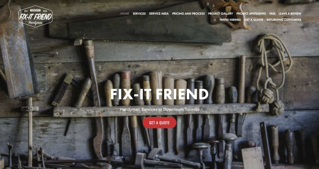 Fix-It Friend's Homepage
