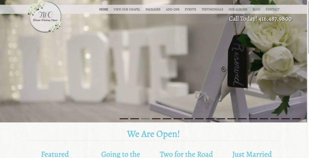 Toronto Wedding Chapel's Homepage