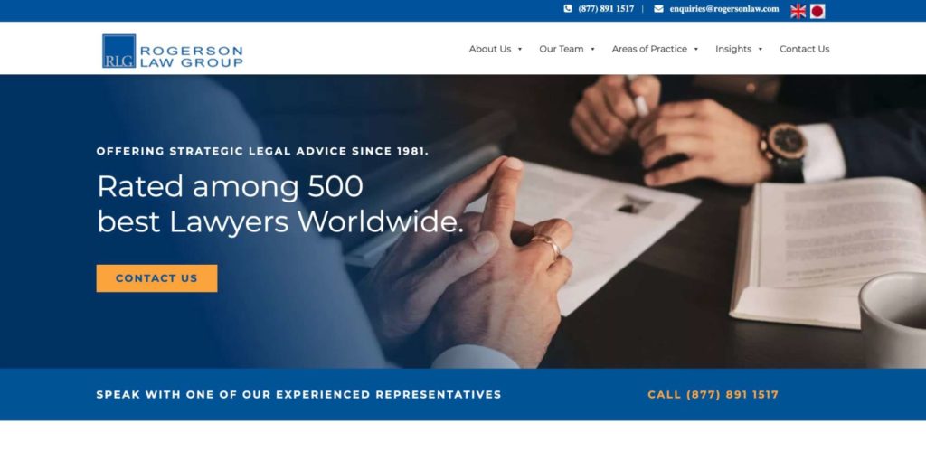 Rogerson Law Group's Homepage
