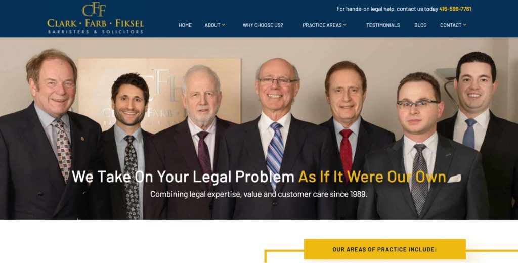Clark Farb Fiksel LLP's Homepage