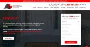 Canada Restoration Services' Homepage