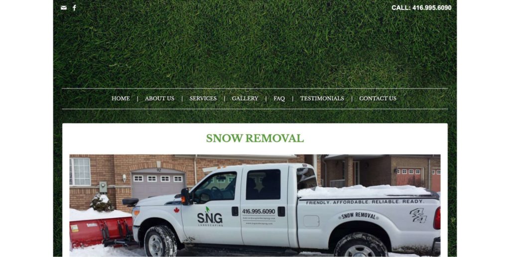 S.N.G. Landscaping's Homepage