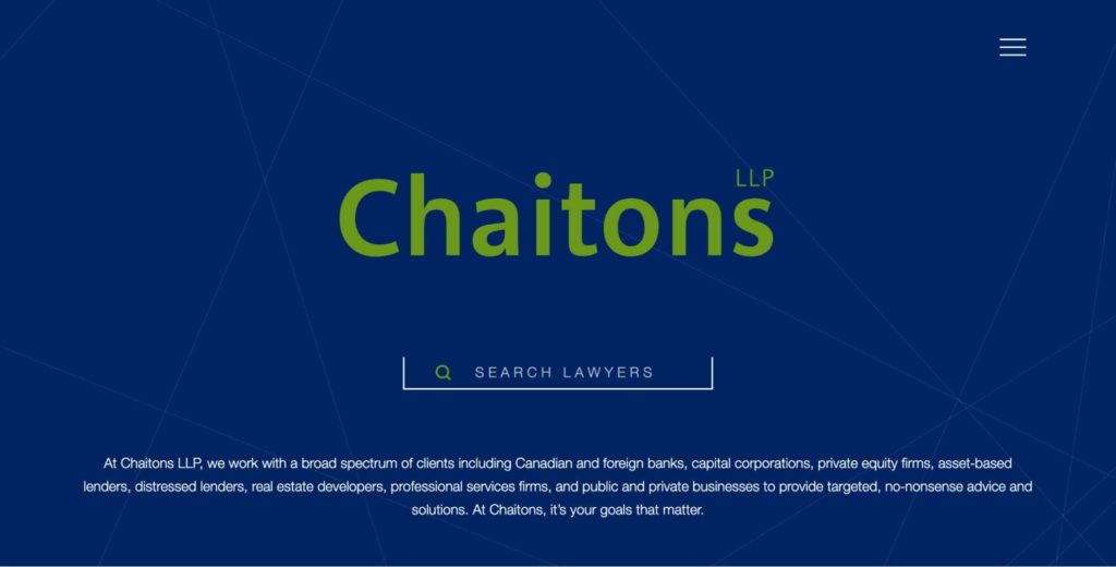 Chaitons LLP's Homepage