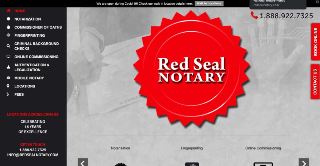 Red Seal Notary's Homepage