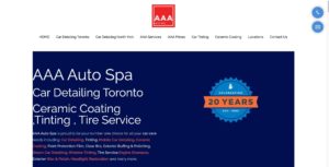 AAA Auto Spa Car Detailing's Homepage