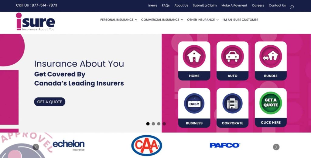 isure Insurance Inc.'s Homepage