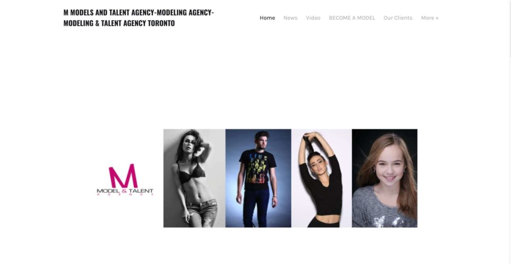 M Models and Talent's Homepage