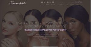 Femme Fatale Event Staffing & Modelling Agency's Homepage