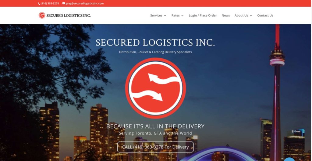 Secured Courier Ltd Toronto's Homepage