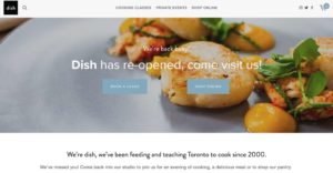 Dish Cooking Studio's Homepage