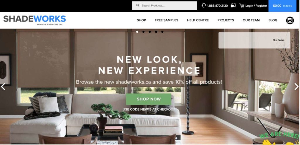 Shade Works Window Fashions Inc.'s Homepage