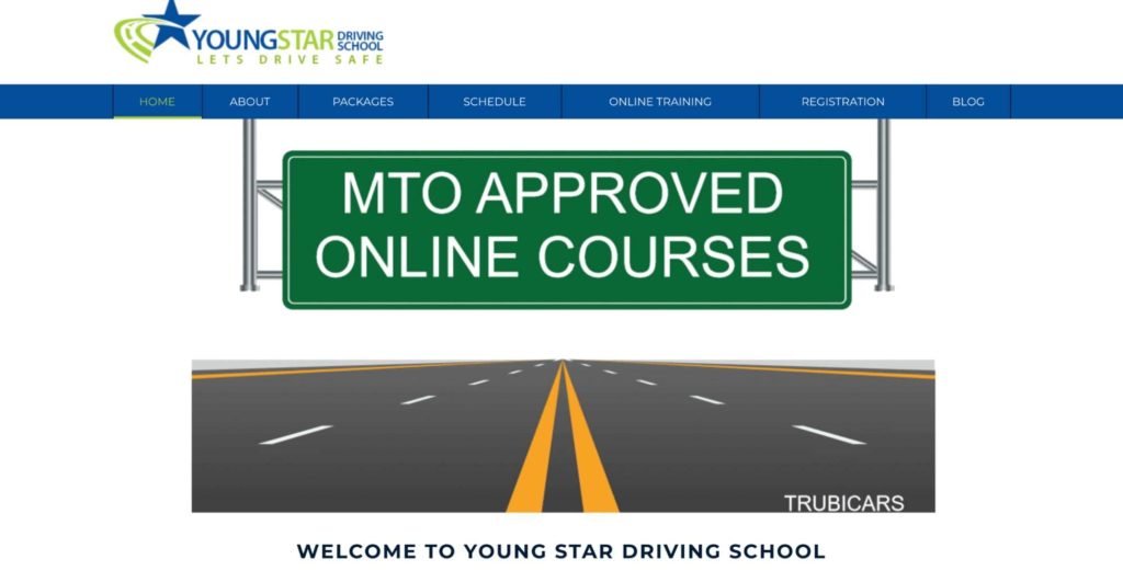 Young Star Driving School's Homepage