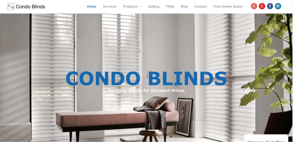 Condo Blinds' Homepage