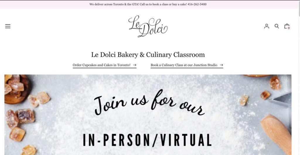 Le Dolci Culinary Classroom & Studio's Homepage