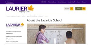 Lazaridis School of Business and Economics - Wilfrid Laurier University's Homepage