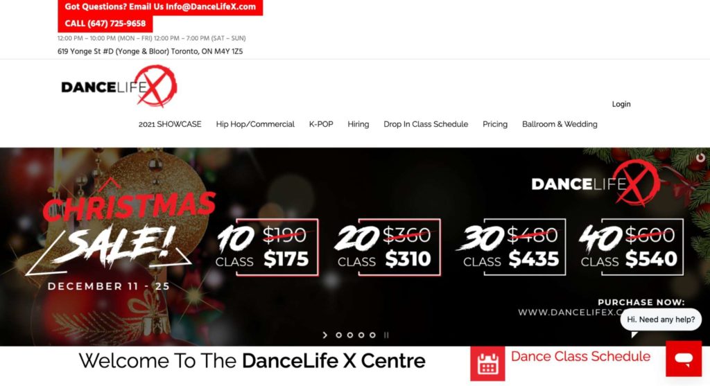 DanceLife X Centre's Homepage
