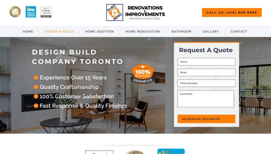 ALBO Renovations Homepage